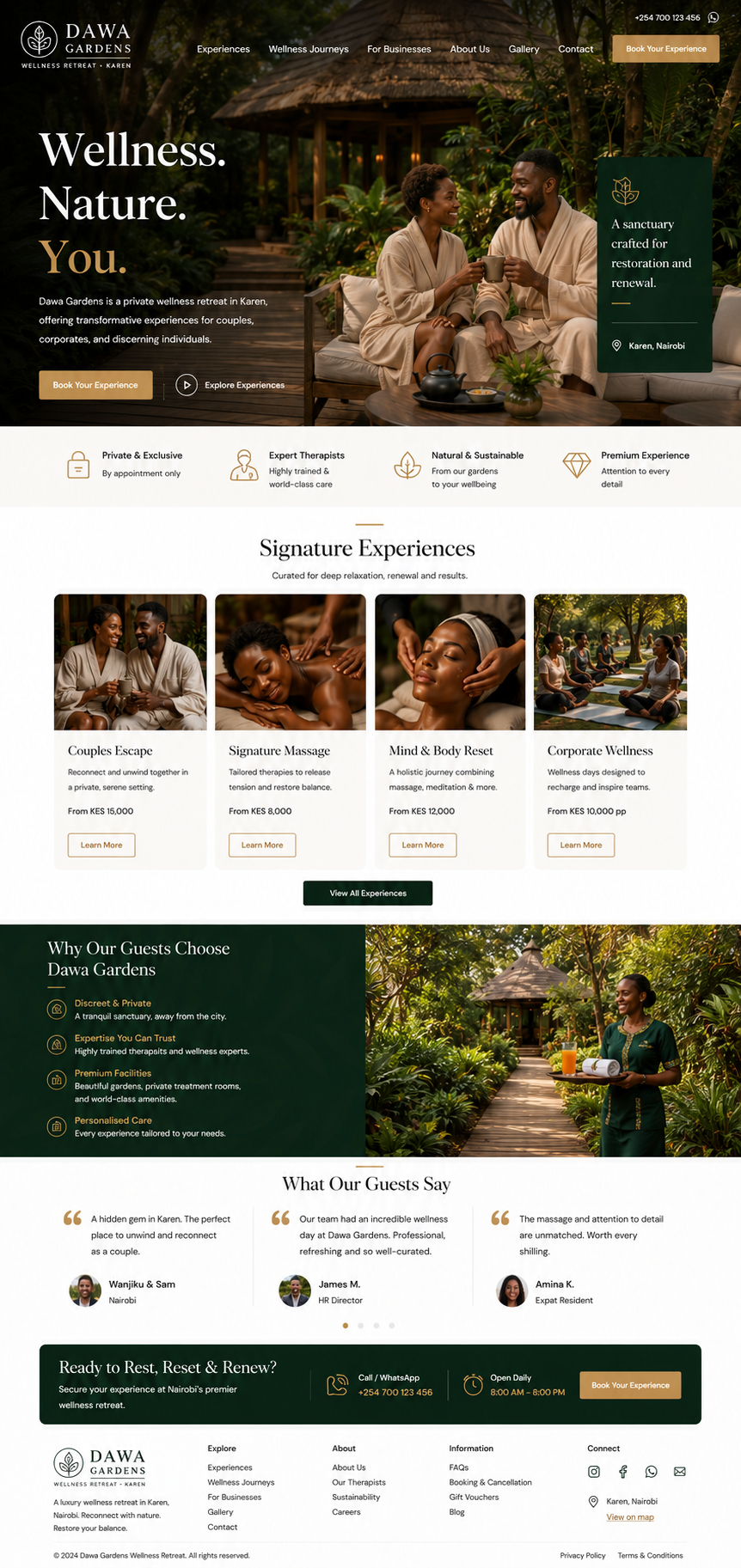 Dawa Gardens website